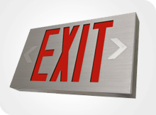 Aluminum Exit Signs