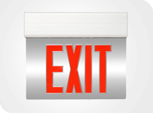 Edgelit Exit Sign