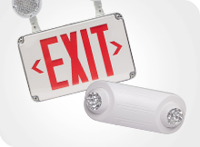 Exit Signs and Emergency Lights Wet Location