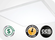 Value Panels - Wattage and CCT Selectable